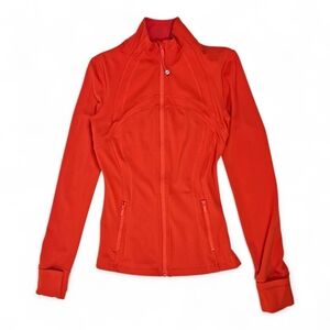 Lululemon Define Jacket Nulu Full Zip Stretch Yoga Track Jacket Orange Womens 4